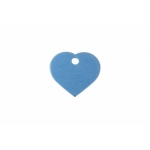 Gravírozható biléta alu szív szív kicsi  20 x 22mm kék (122245)