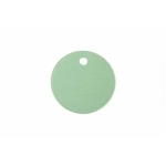 Gravírozható biléta alu kör kör lyukas kicsi 25 mm zöld (122192)