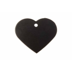 Gravírozható biléta alu szív szív nagy 38x32 fekete (122235)