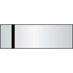 Laserfolie 0,2 mm 7255 tükrös-ezüst/fekete (2 réteg+öntapadó) 610 x 305 mm (beltéri)