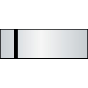 Laserfolie 0,2 mm 7255 tükrös-ezüst/fekete (2 réteg+öntapadó) 610 x 305 mm (beltéri)