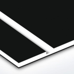 TroLase 3,2 mm Fekete/Fehér/Fekete (3 réteg) 616 x 1245 mm / L402-309 (kültéri)