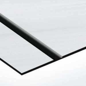 TroLase Thins 0,5 mm Szálhúzott Alu/Fekete (2 réteg) 614 x 1245 mm / LT354-202 (beltéri)