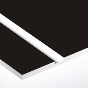 TroPly 1,6 mm Fekete/Fényes Fehér (2 réteg) 616 x 1245 mm / P412-206 (beltéri)
