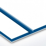 TroPly Satins 3,2 mm Fehér/Kék/Fehér (3 réteg) 610 x 1238 mm / PS205-309 (beltéri)